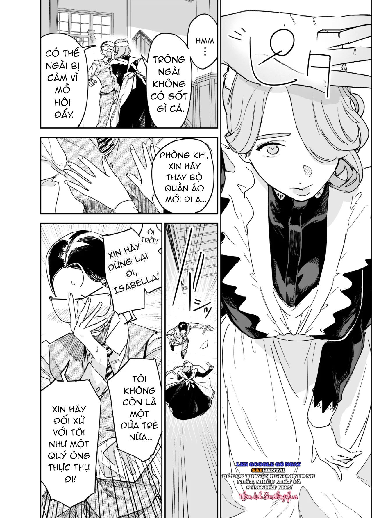 Lần đầu của cô bảo mẫu Isabella ~ Nếu cậu muốn, hãy thụ thai cho tôi nhé ~ - Trang 10