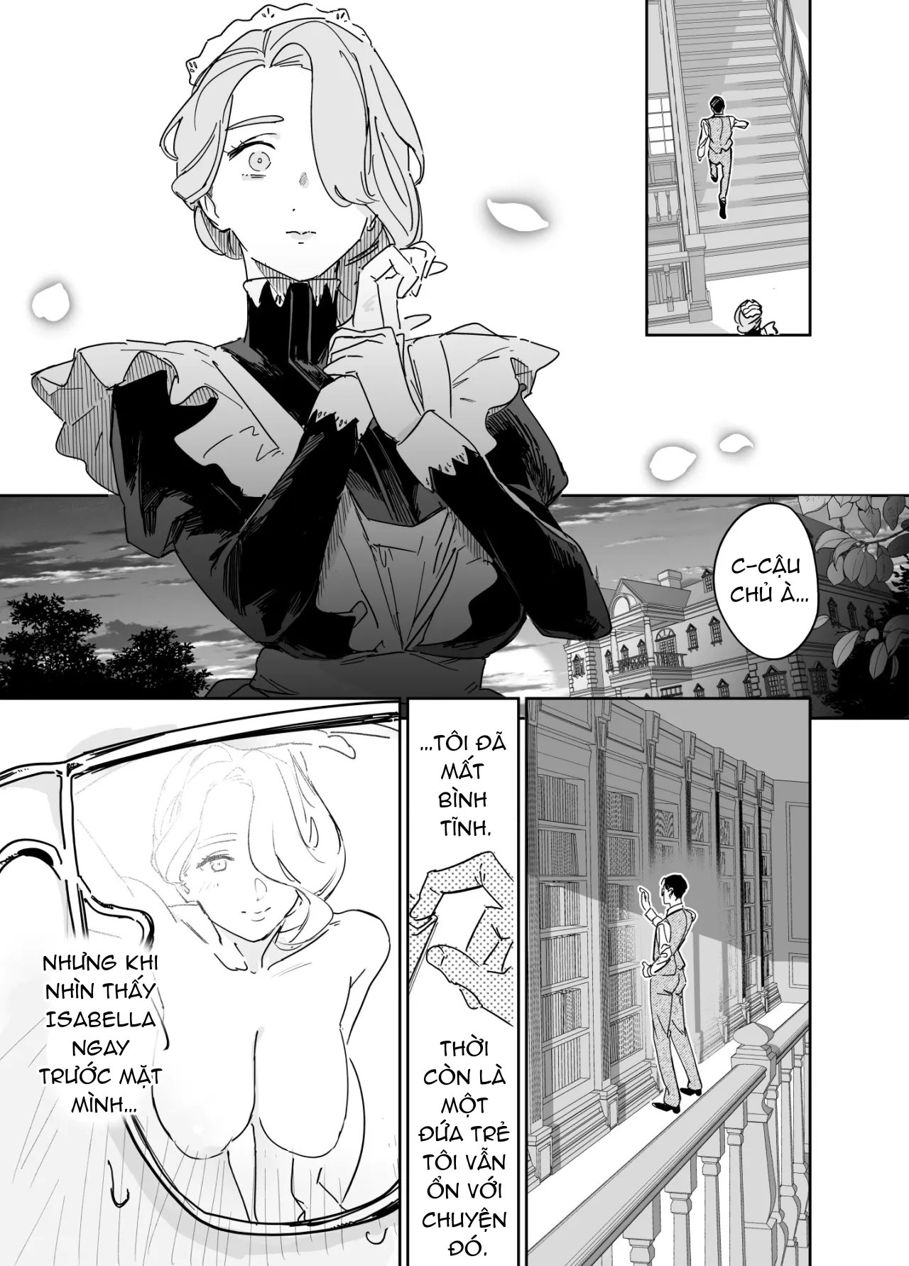 Lần đầu của cô bảo mẫu Isabella ~ Nếu cậu muốn, hãy thụ thai cho tôi nhé ~ - Trang 11