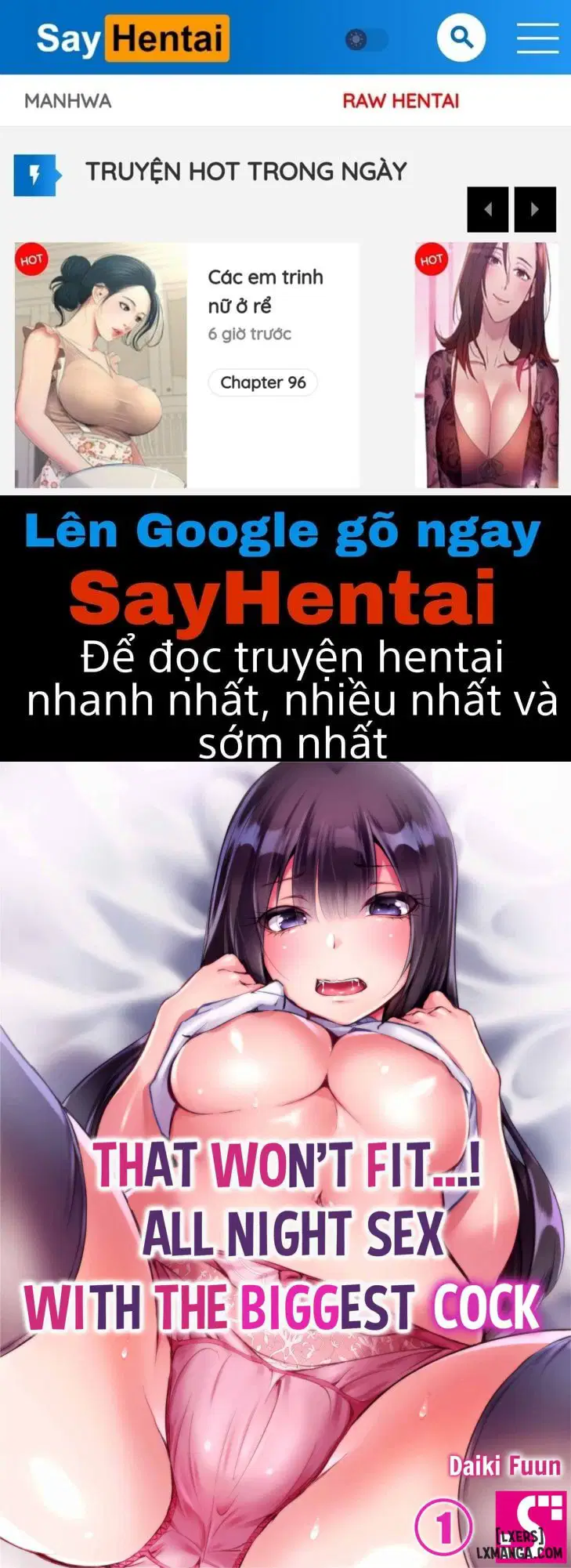 That Won't Fit...! All Night Sex with the Biggest Cock - Trang 1