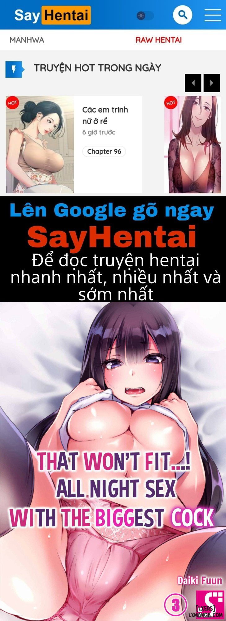 That Won't Fit...! All Night Sex with the Biggest Cock - Trang 1