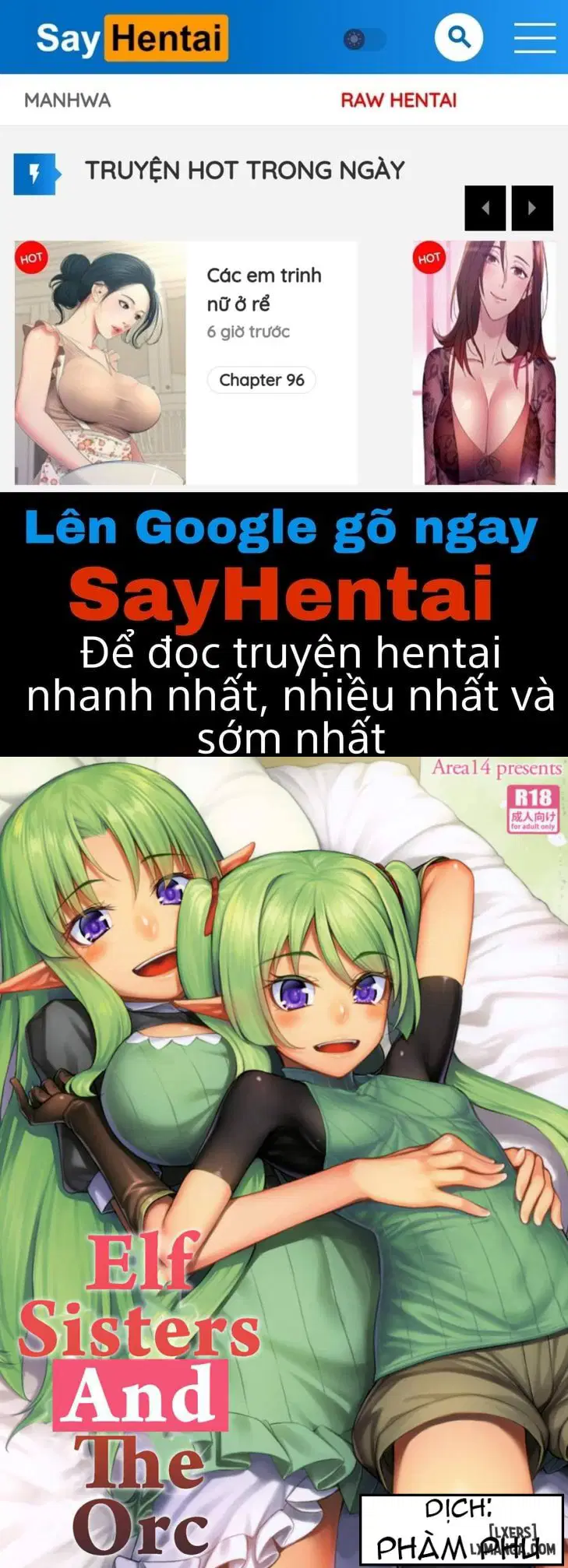 Elf Sisters And The Orc - Trang 1