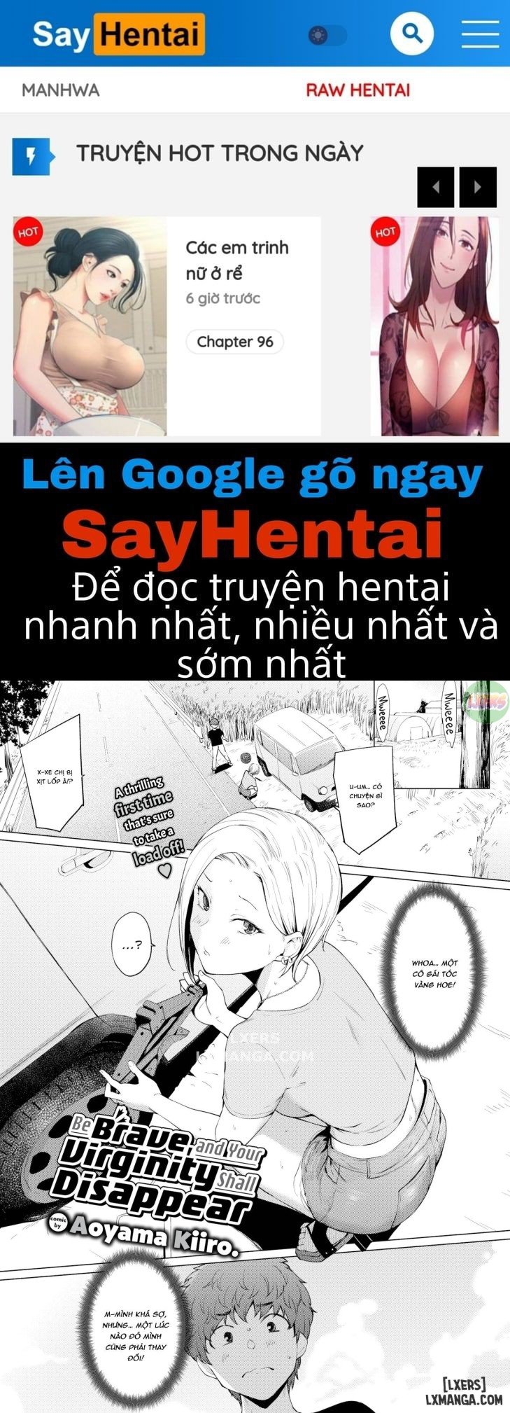 Be Brave, and Your Virginity Shall Disappear - Trang 1