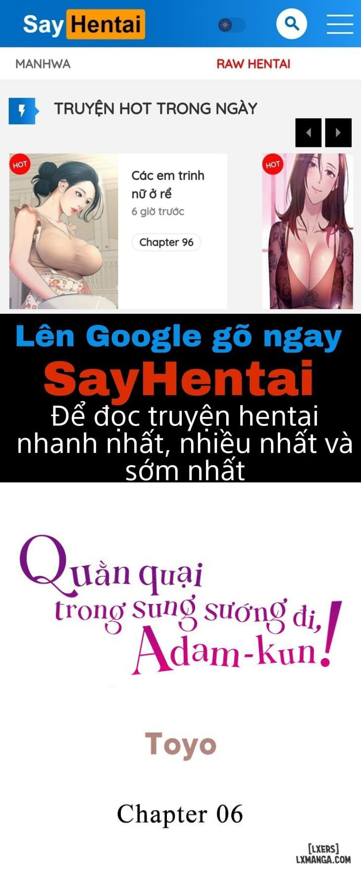 Quằn quại trong sung sướng đi, Adam-kun! - Trang 1