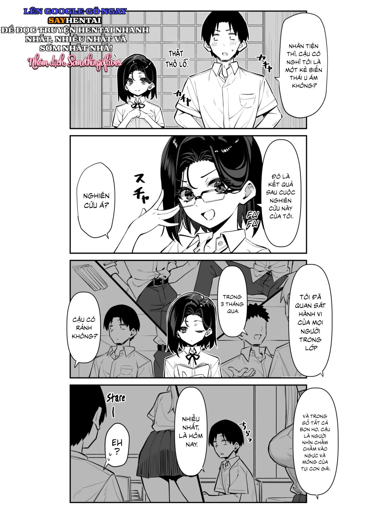Câu chuyện về học sinh giỏi thích xem cảnh thủ dâm của tôi - Trang 3