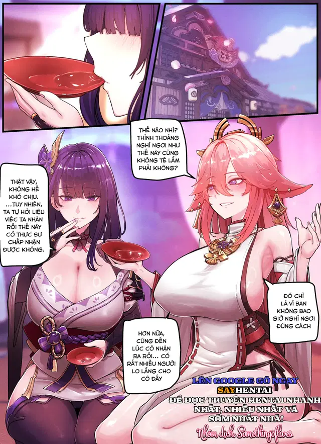 Teyvat gravure phần 09_ raiden và miko - Trang 2