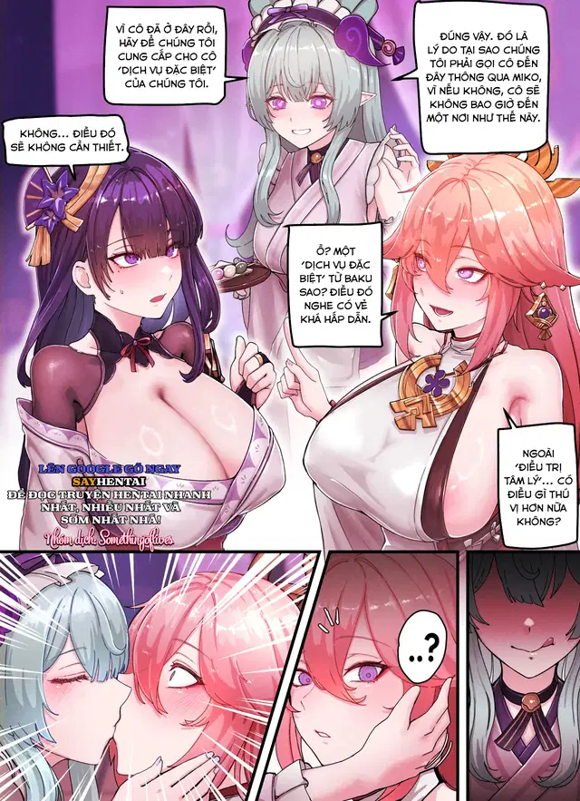 Teyvat gravure phần 09_ raiden và miko - Trang 3