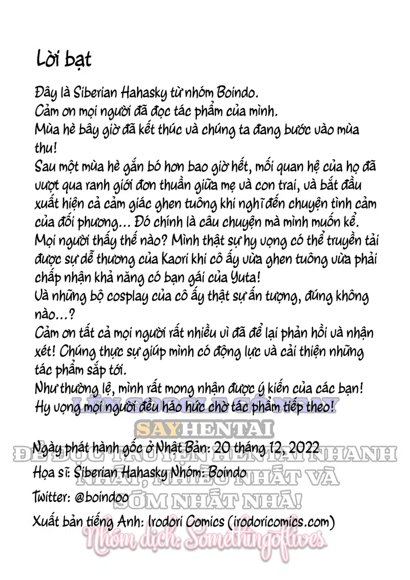 Mẹ là người mà tôi yêu phần 6 - Trang 22