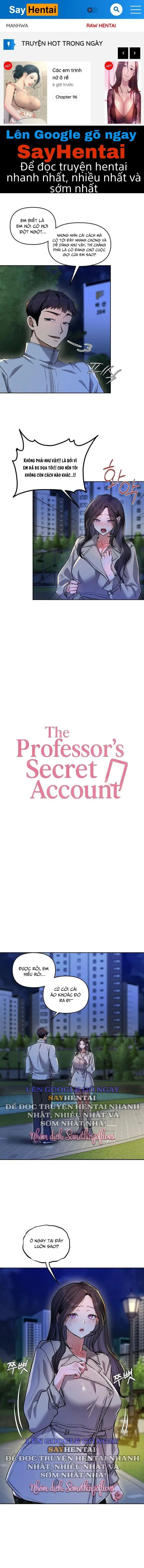 Tài Khoản Mạng Xã Hội Bí Mật Của Giáo Sư - Trang 1