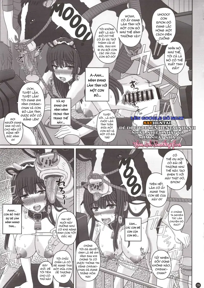 Một cô gái trẻ được thụ tinh và giao phối bởi một con bò - Trang 8