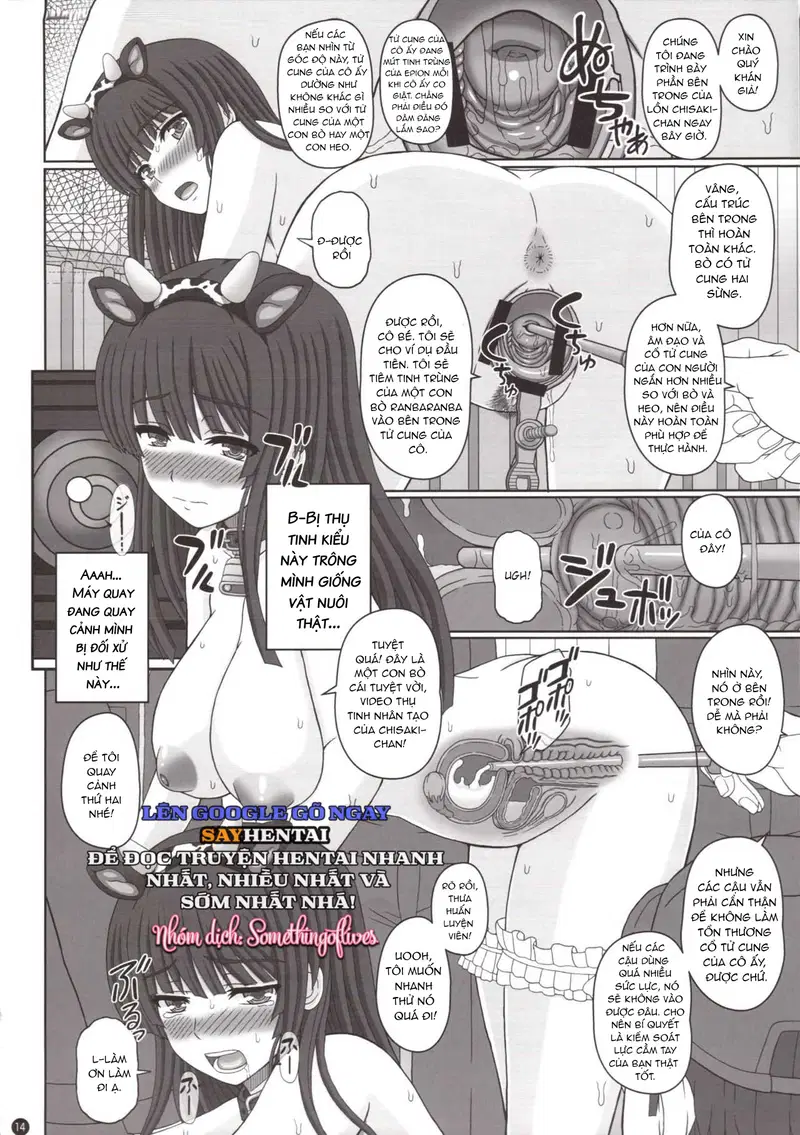 Một cô gái trẻ được thụ tinh và giao phối bởi một con bò - Trang 13