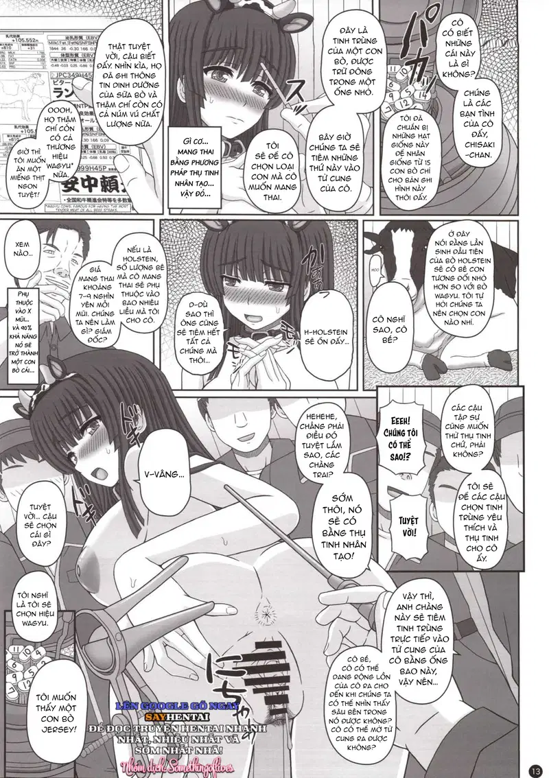 Một cô gái trẻ được thụ tinh và giao phối bởi một con bò - Trang 12