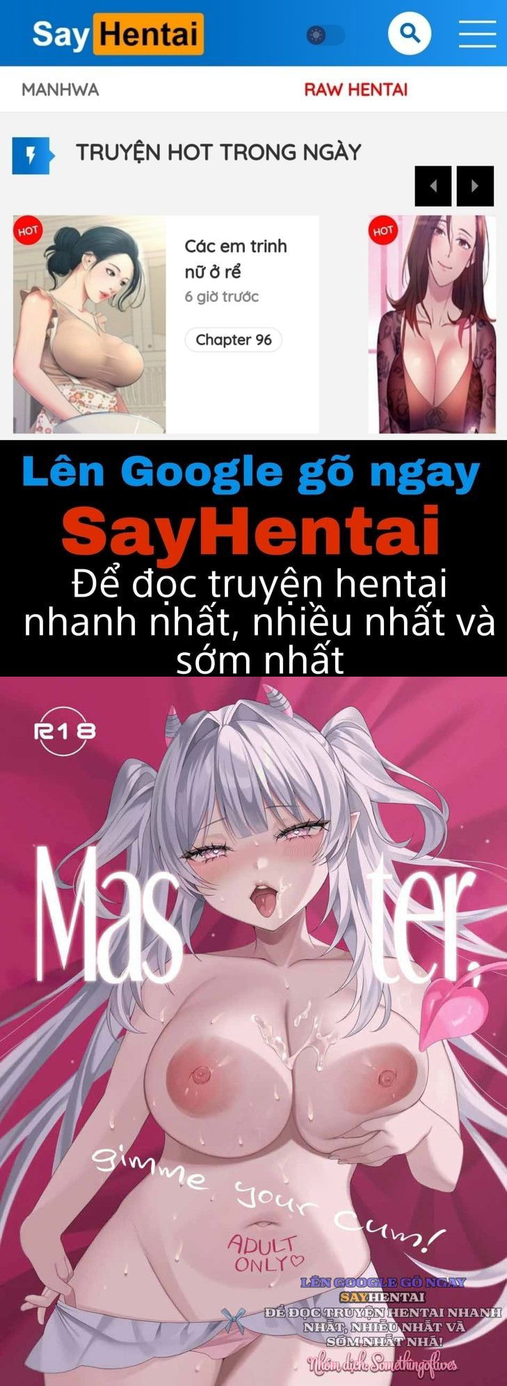 Chủ Nhân, Hãy Cho Thiếp Tinh Dịch! - Trang 1