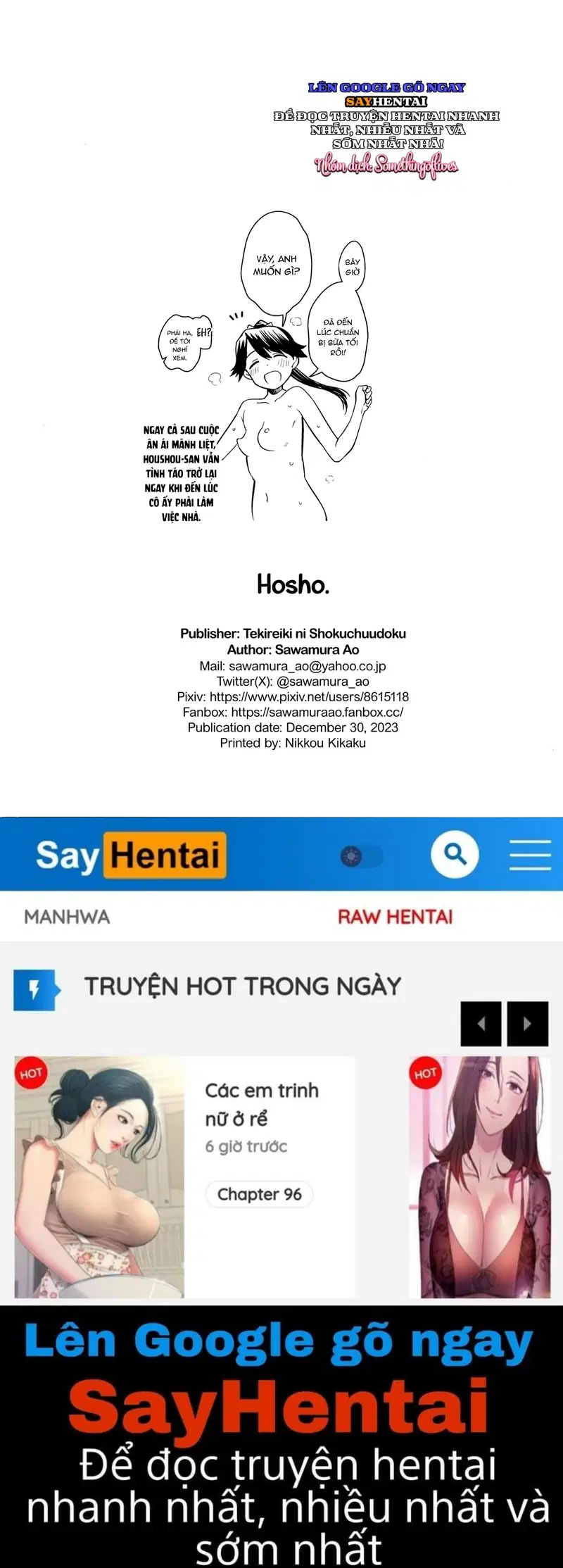 Hosho và câu chuyện người lớn - Trang 10