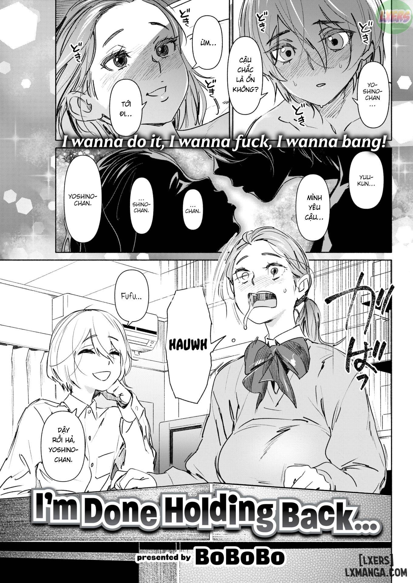 I'm Done Holding Back - Trang 1