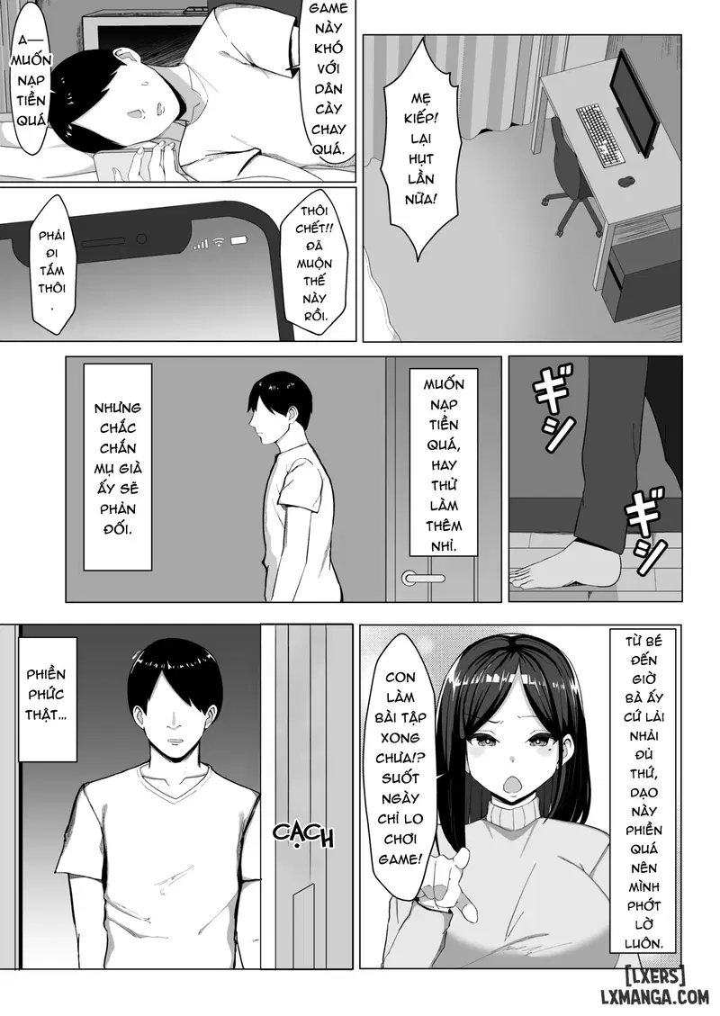 Kaa-chan to Sex Shinai to Derarenai Heya ~Kuchiurusai Haha to Hankouki no Ore~ - Trang 4