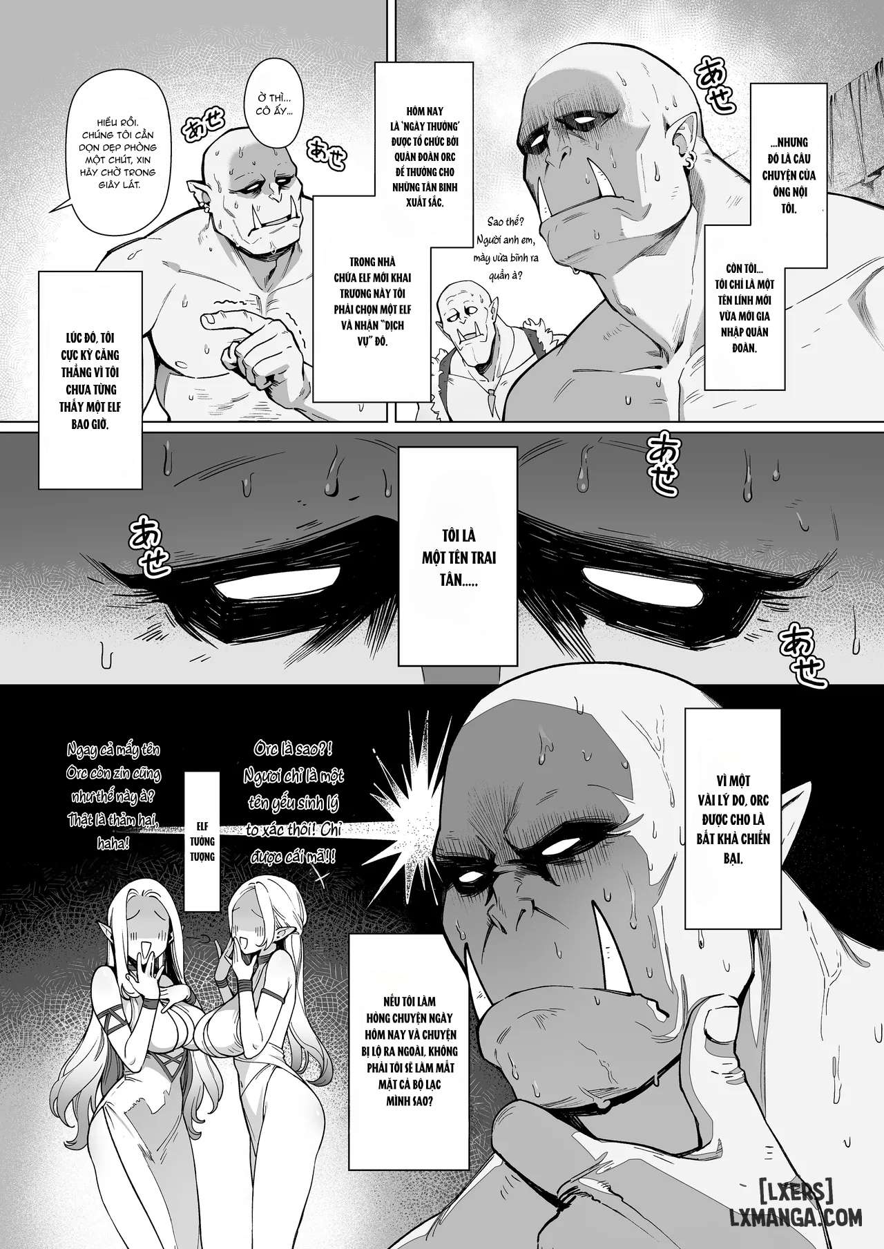 Yosei Shoukan 3-goushitsu Lacy ~Kasshoku Hada Elf o Shimei Shita Dotei Orc~ 1 - Trang 8