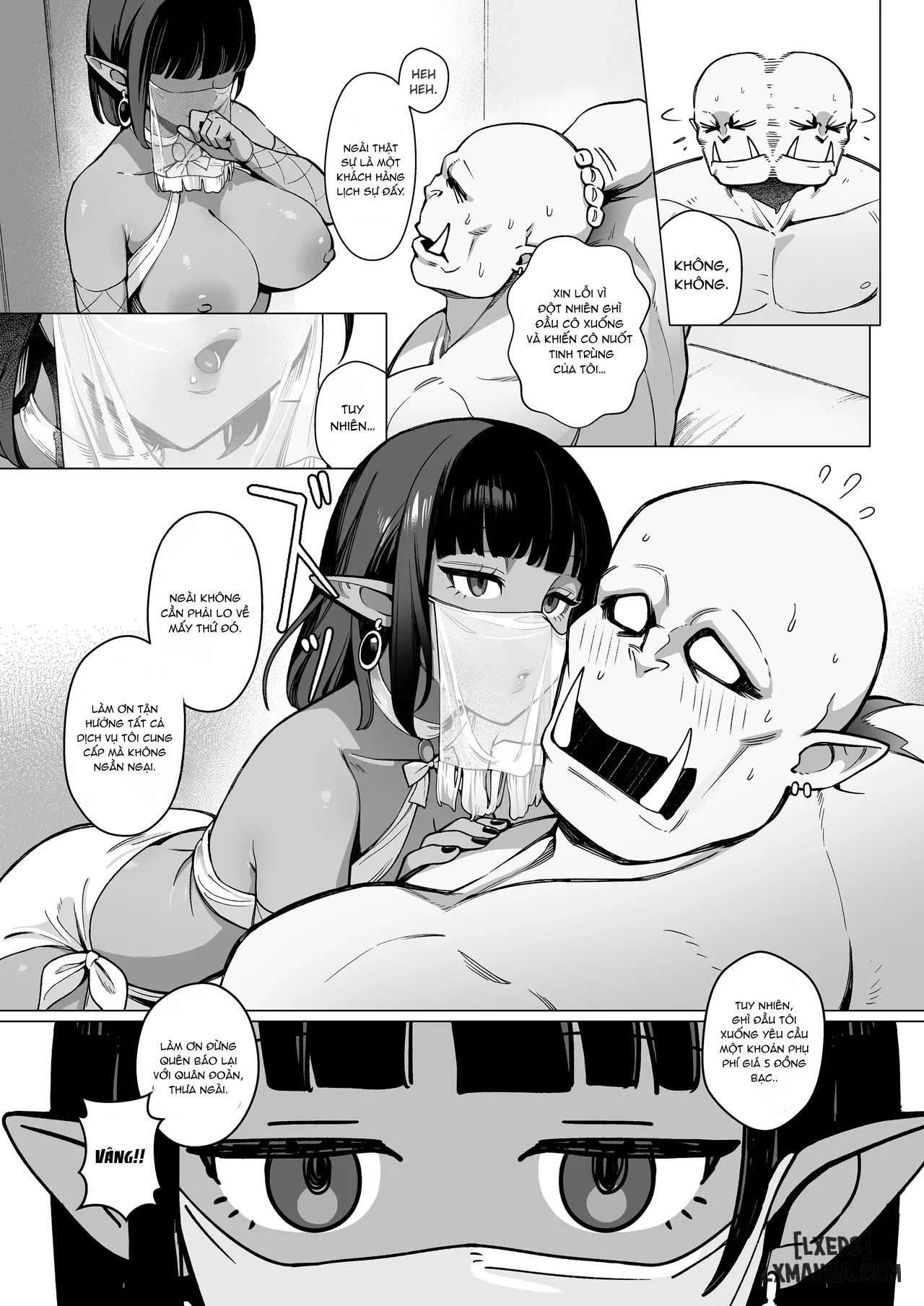 Yosei Shoukan 3-goushitsu Lacy ~Kasshoku Hada Elf o Shimei Shita Dotei Orc~ 1 - Trang 15