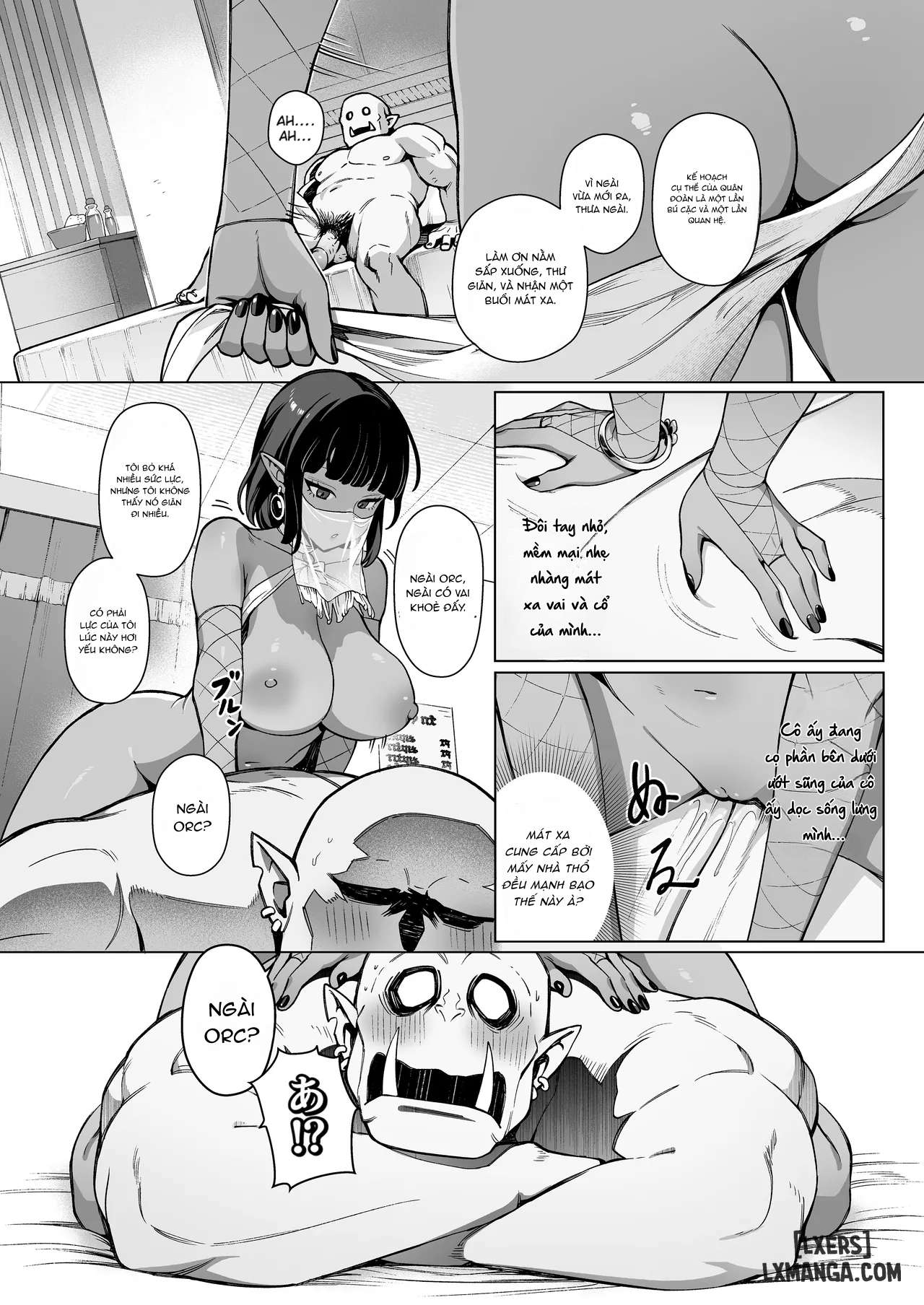 Yosei Shoukan 3-goushitsu Lacy ~Kasshoku Hada Elf o Shimei Shita Dotei Orc~ 1 - Trang 16