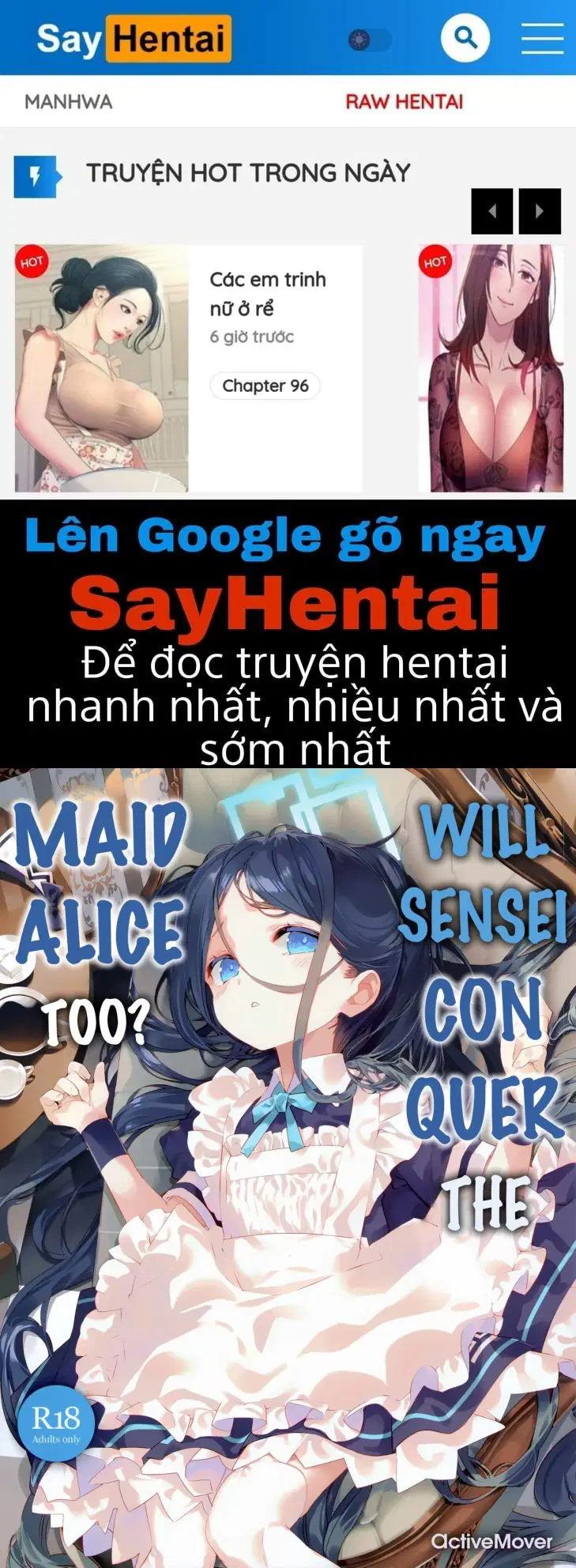 Liệu Sensei có chinh phục được cô hầu gái Alice không - Trang 1