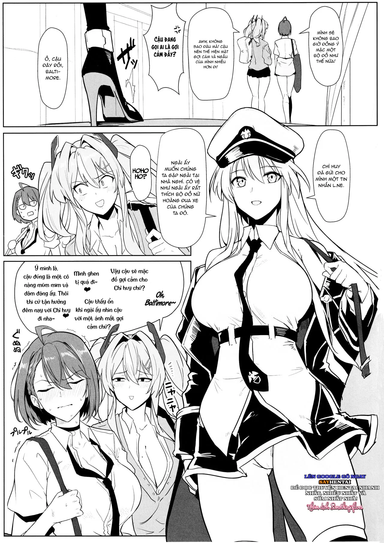 Một cuốn sách về các nữ hoàng đua xe Enterprise và Baltimore dâm đãng (Azur Lane) - Trang 4