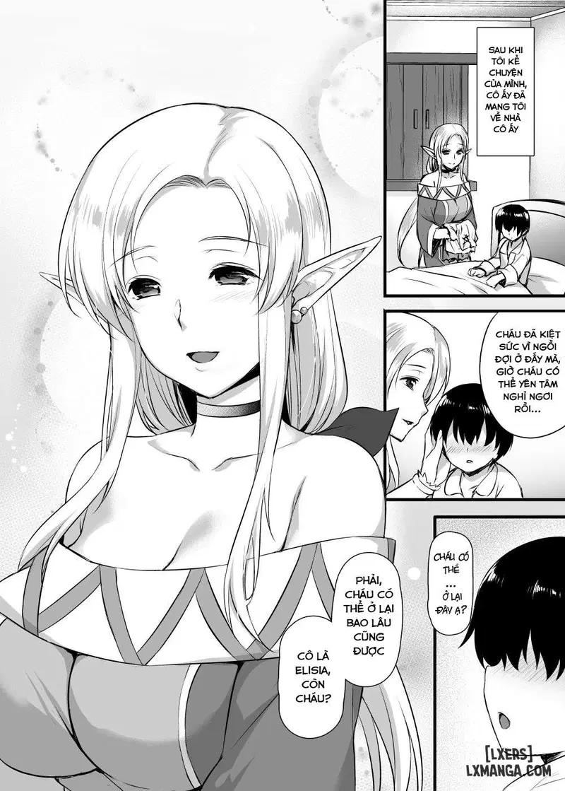 Elf no Okaa-san ~Giri no Musuko no Me no Mae de Orc ni Okasaretee - Trang 4