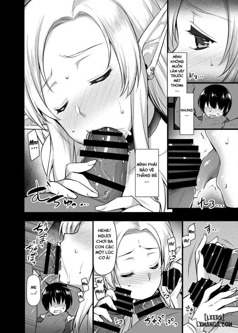 Elf no Okaa-san ~Giri no Musuko no Me no Mae de Orc ni Okasaretee - Trang 10