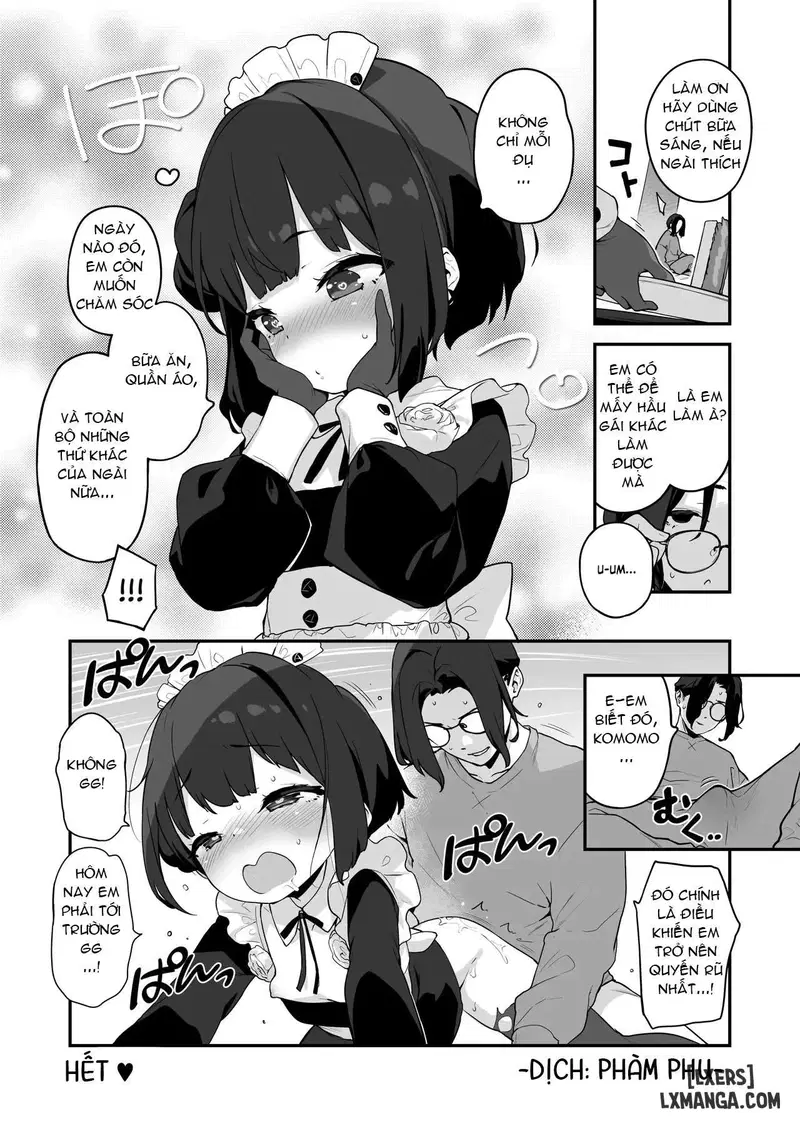 Komomo Là Hầu Gái Loli Kiêm Bồn Chứa Tinh Cho Riêng Chủ Nhân Của Mình - Trang 55