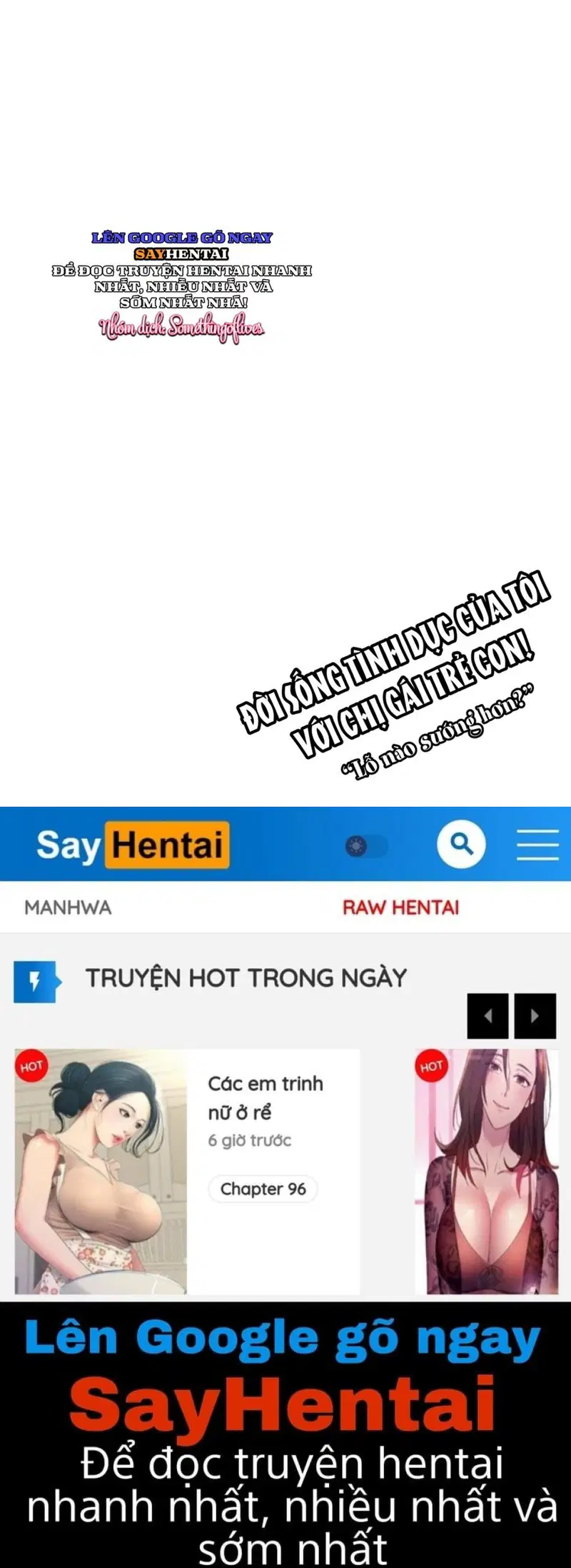 Đời sống tình dục của tôi với chị gái trẻ con! Lỗ nào sướng hơn_ - Trang 16