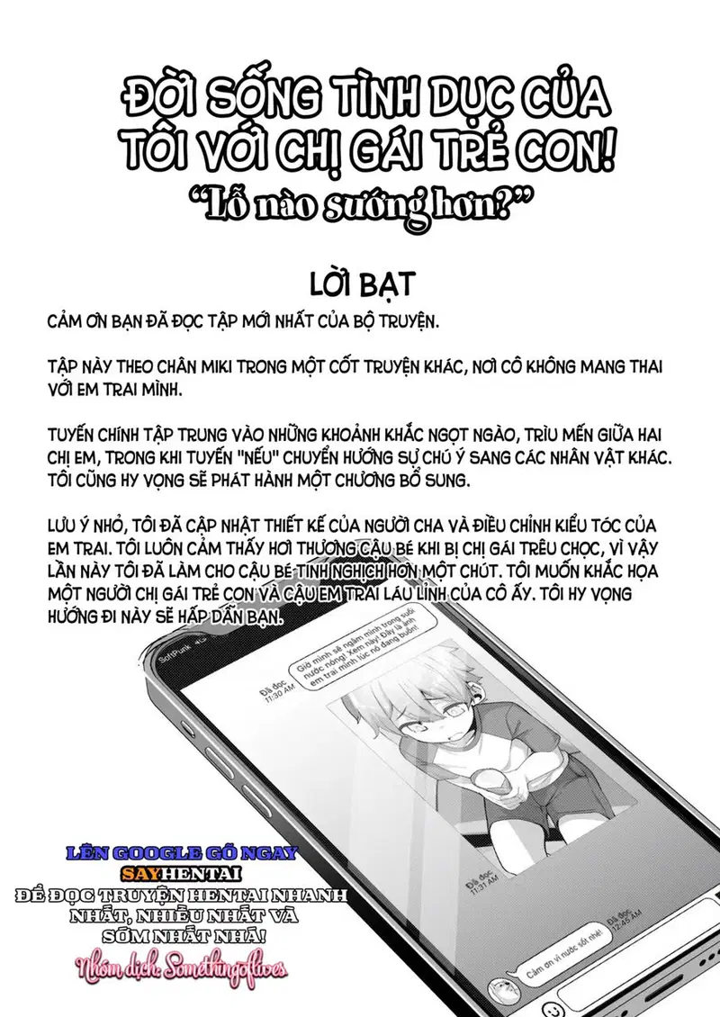 Đời sống tình dục của tôi với chị gái trẻ con! Lỗ nào sướng hơn_ - Trang 13