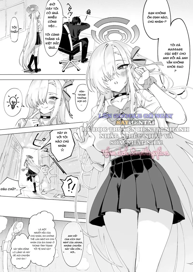 Asuna muốn làm chủ nhân của mình vui lên - Trang 3