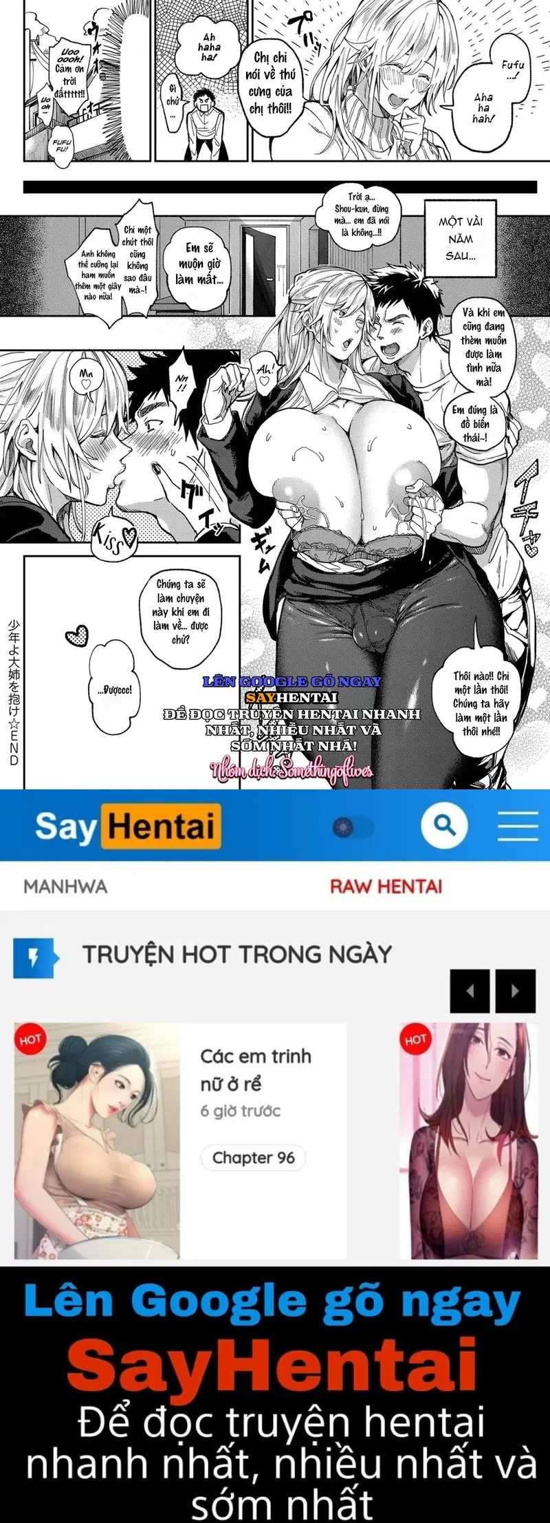 Hãy bắt lấy chị gái đi, chàng trai trẻ! - Trang 24