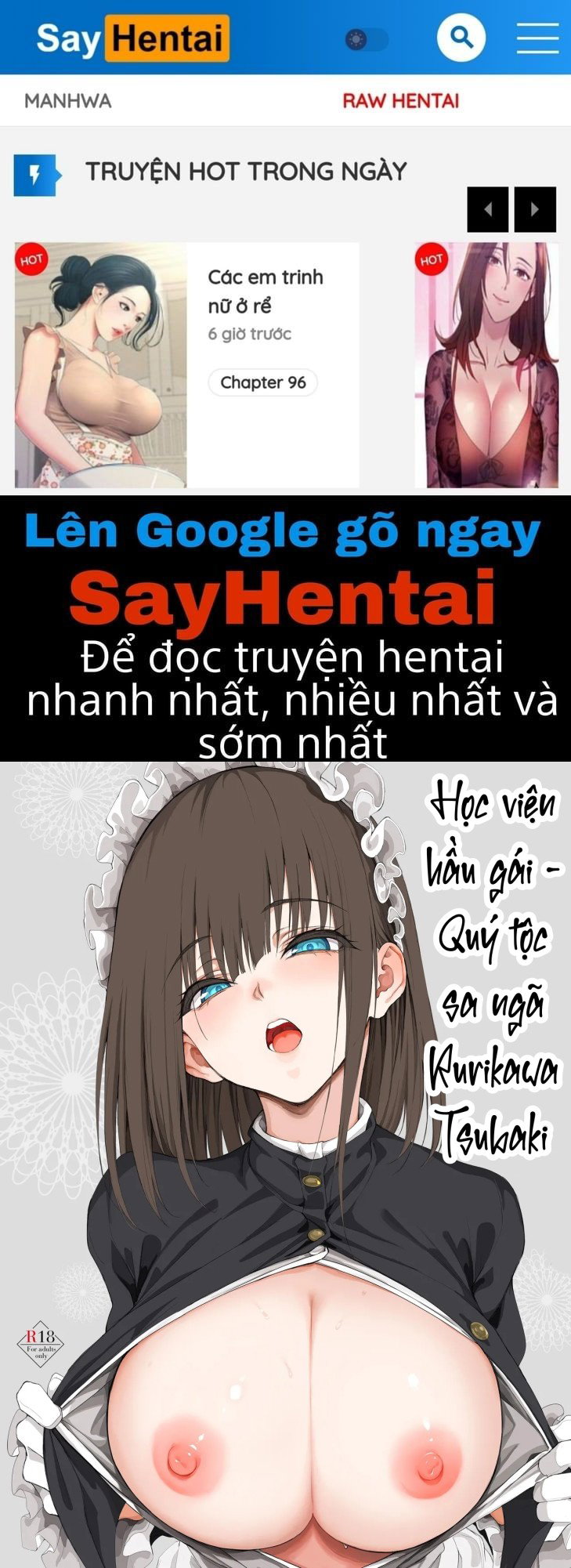 Học viện hầu gái - Quý tộc sa ngã Rurikawa Tsubaki - Trang 1