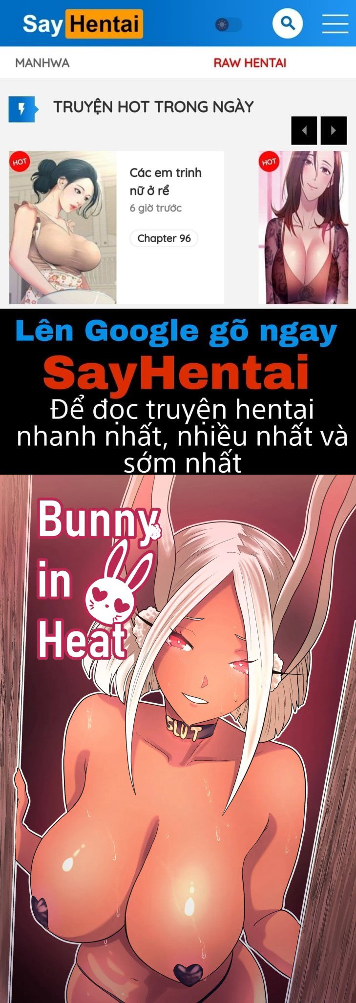 Thỏ cái động dục - Trang 1