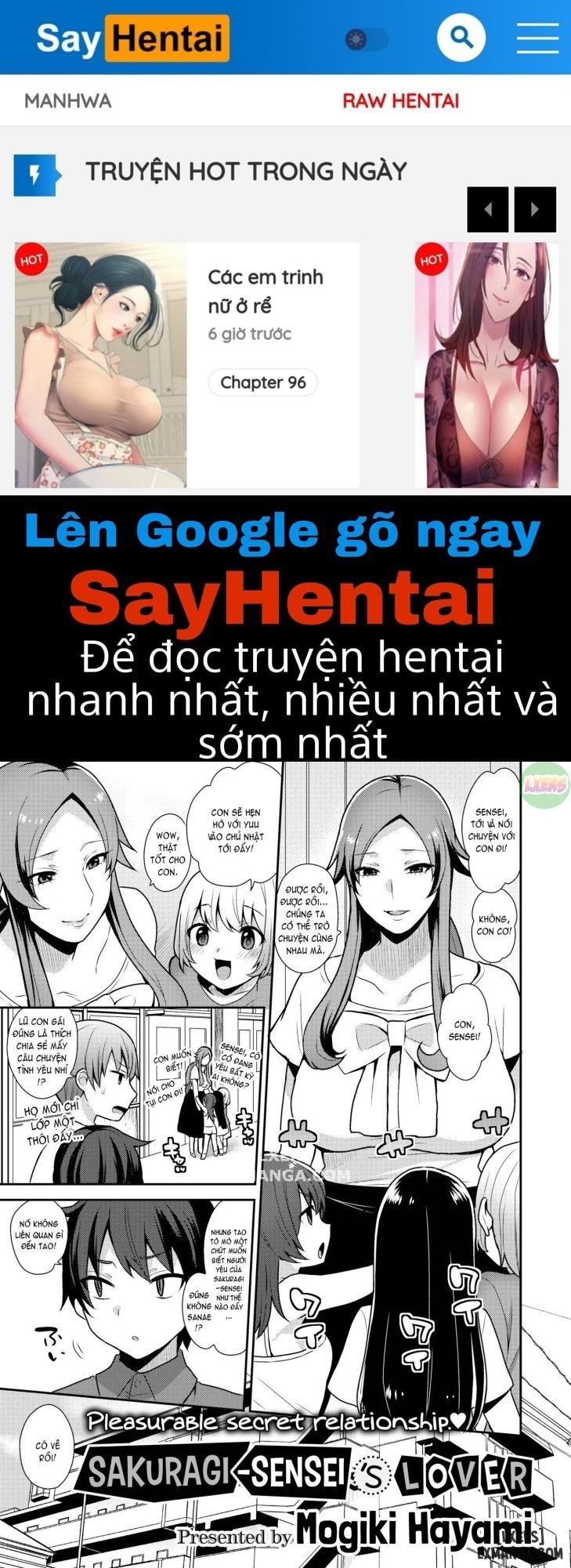 Sakuragi-sensei's Lover - Trang 1