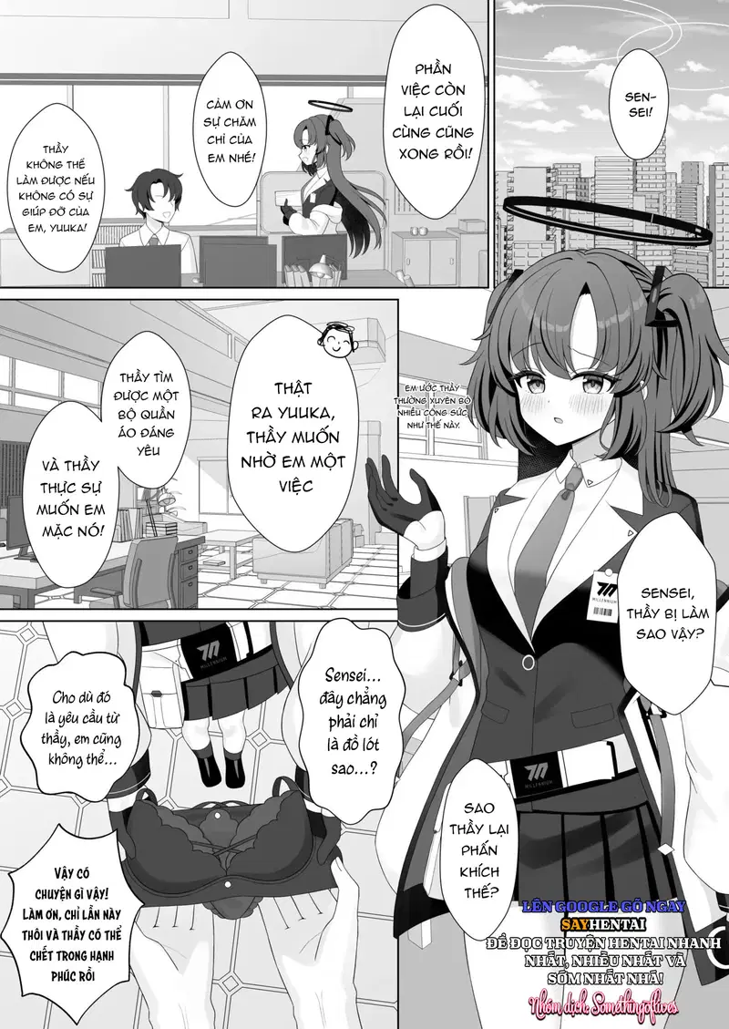 Sensei! Sao lại có cái đồ lót trông mờ ám thế này! - Trang 4