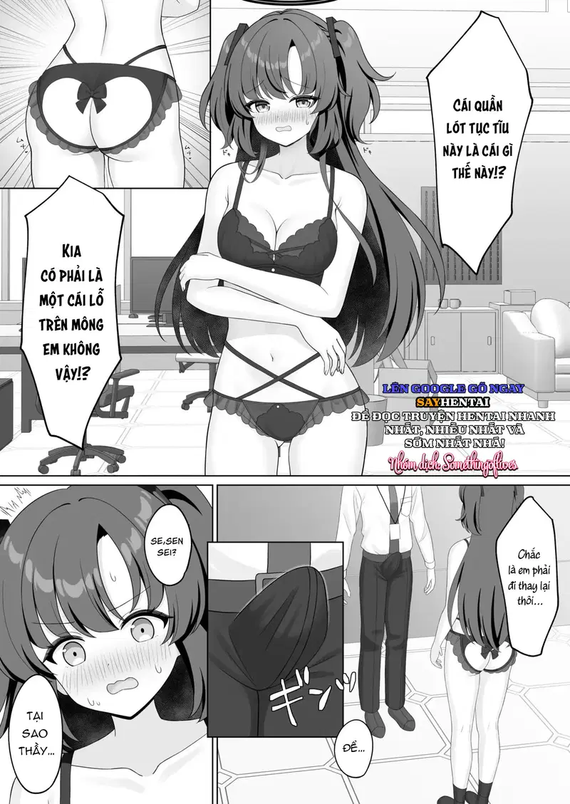 Sensei! Sao lại có cái đồ lót trông mờ ám thế này! - Trang 6