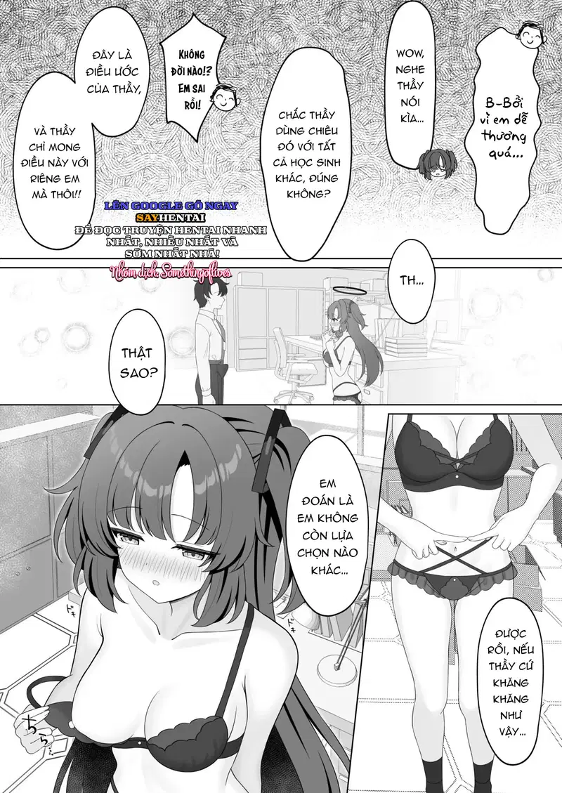 Sensei! Sao lại có cái đồ lót trông mờ ám thế này! - Trang 7