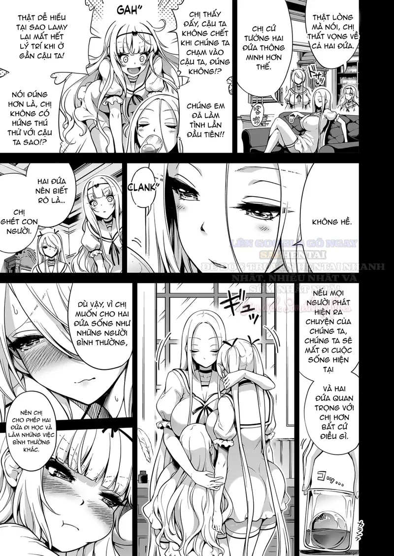 Trải nghiệm bị vắt khô cùng ba chị em succubus nóng bỏng 3 - Trang 8