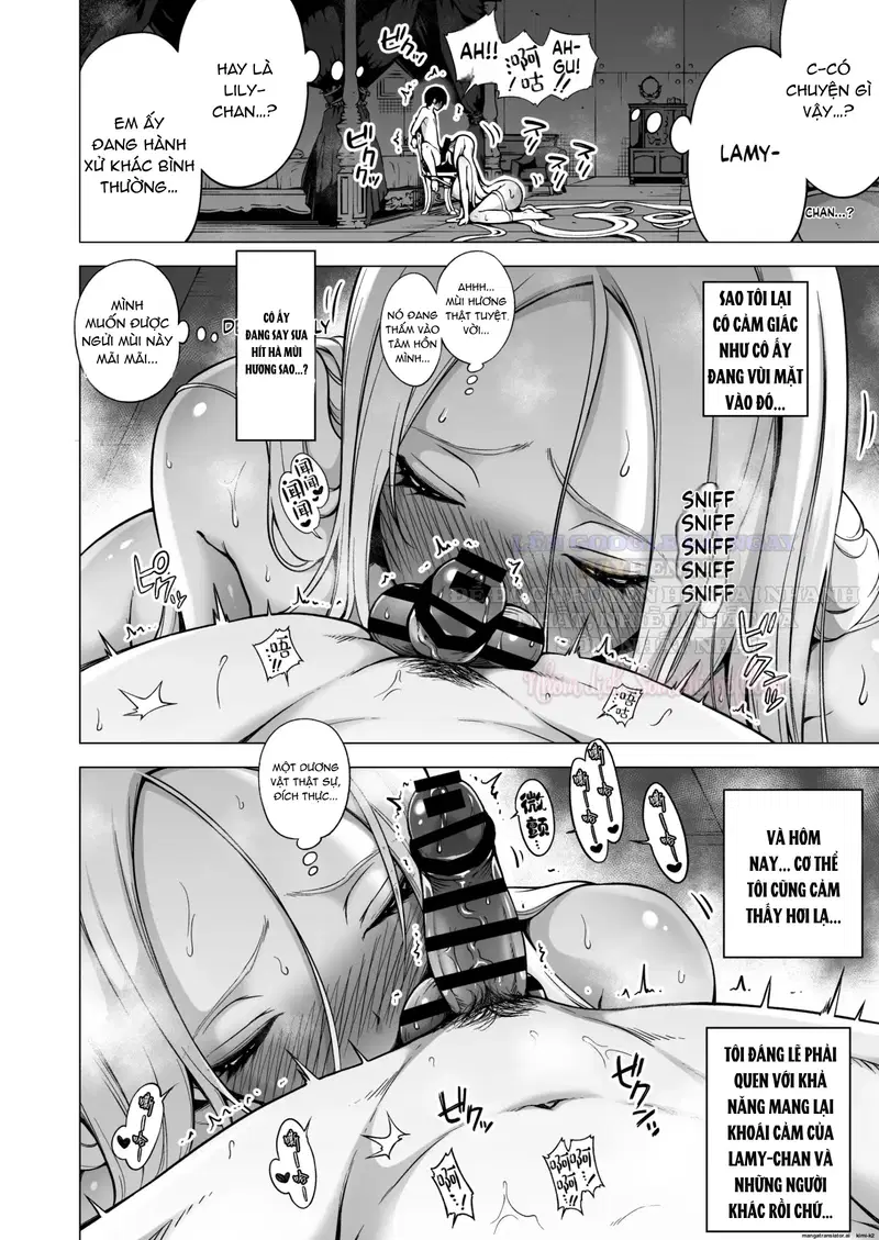 Trải nghiệm bị vắt khô cùng ba chị em succubus nóng bỏng 4 - Trang 6