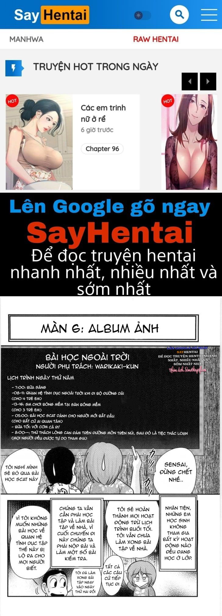 Tiết Học Ngoại Khóa Đầy Kích Thích Của Cô Giáo Manami - Trang 1