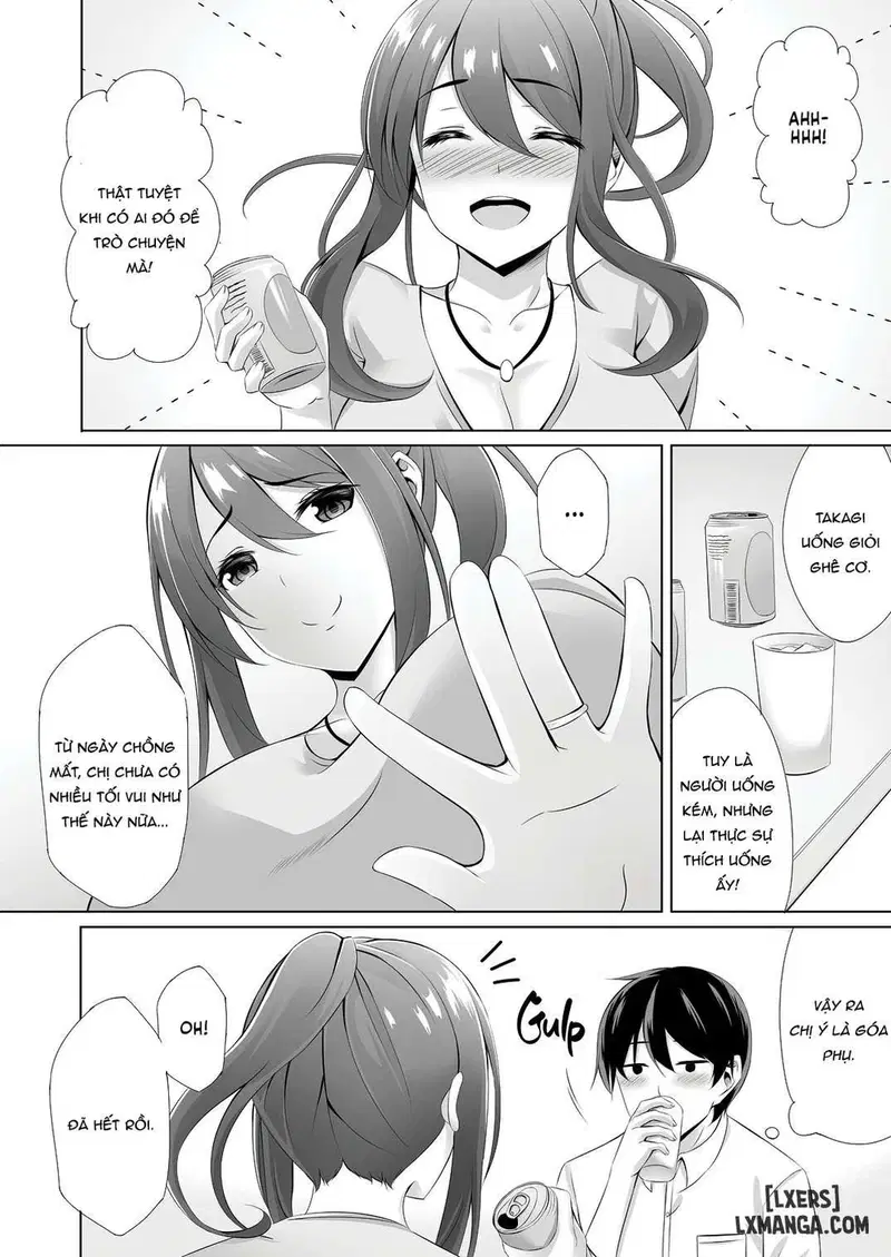 Say xỉn cùng chị hàng xóm góa phụ - Trang 9