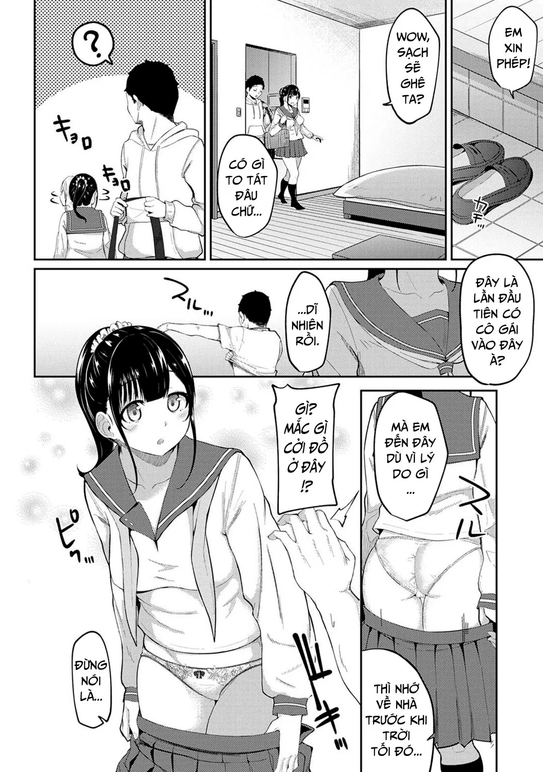 Thấy em gái khỏa thân chỉ mặc mỗi tạp dề - Trang 4