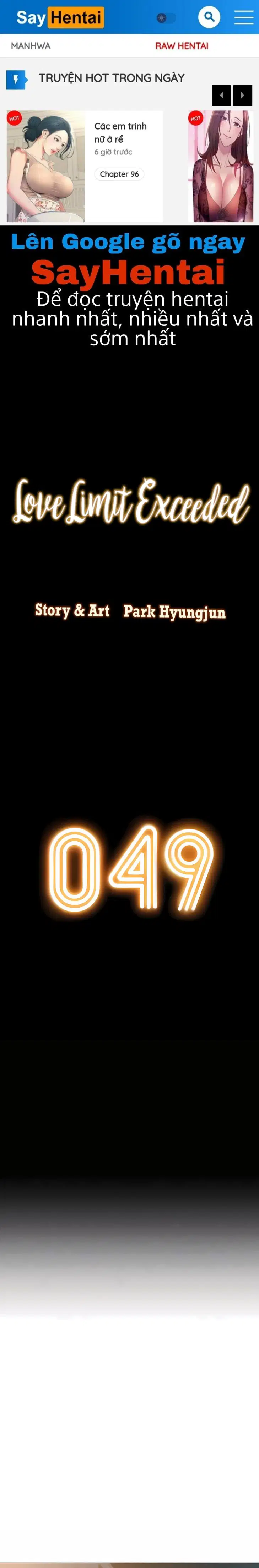 Vượt Quá Giới Hạn Tình Yêu - Trang 1