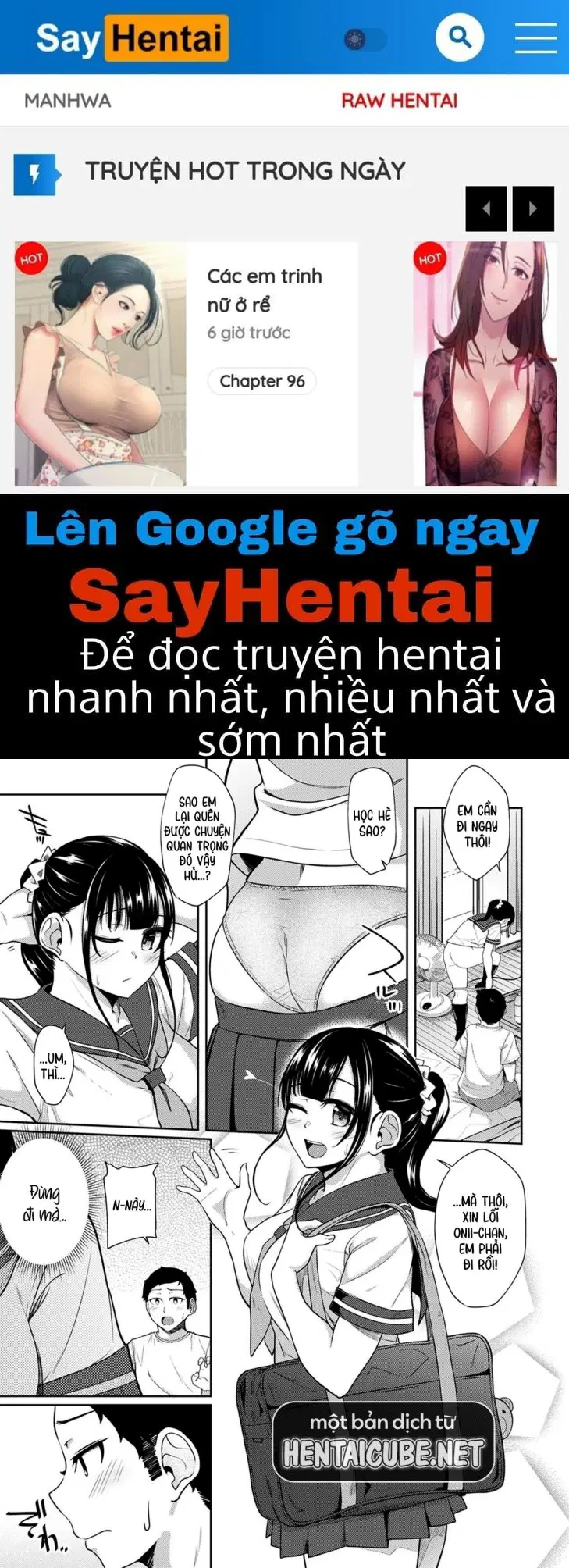 Thấy em gái mình đang mặc tạp dề khỏa thân - Trang 1