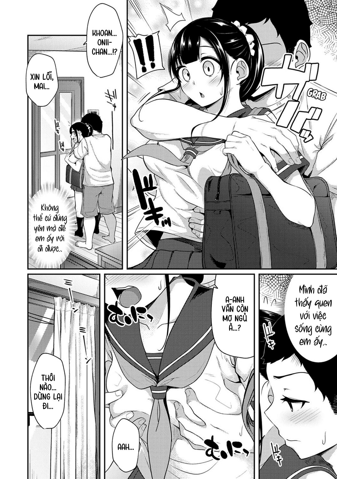 Thấy em gái mình đang mặc tạp dề khỏa thân - Trang 2