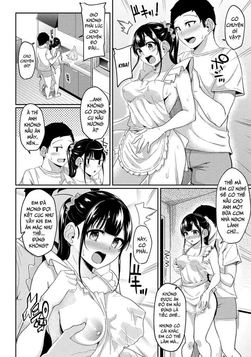 Thấy em gái mình đang mặc tạp dề khỏa thân - Trang 2