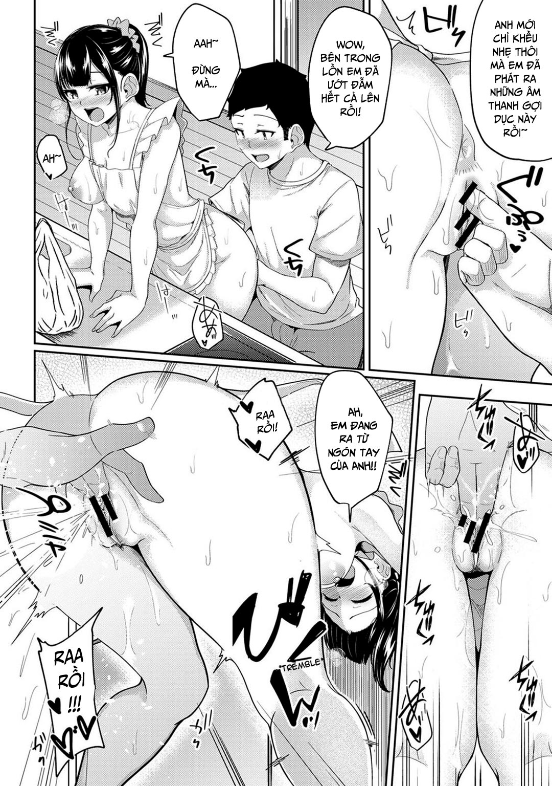 Thấy em gái mình đang mặc tạp dề khỏa thân - Trang 4