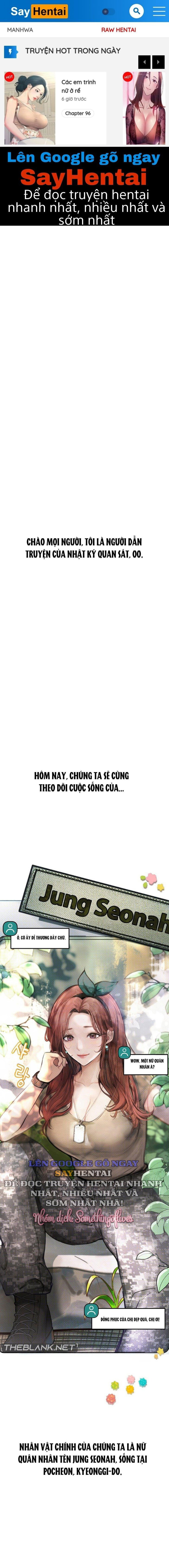 Nhật Ký Quan Sát - Trang 1