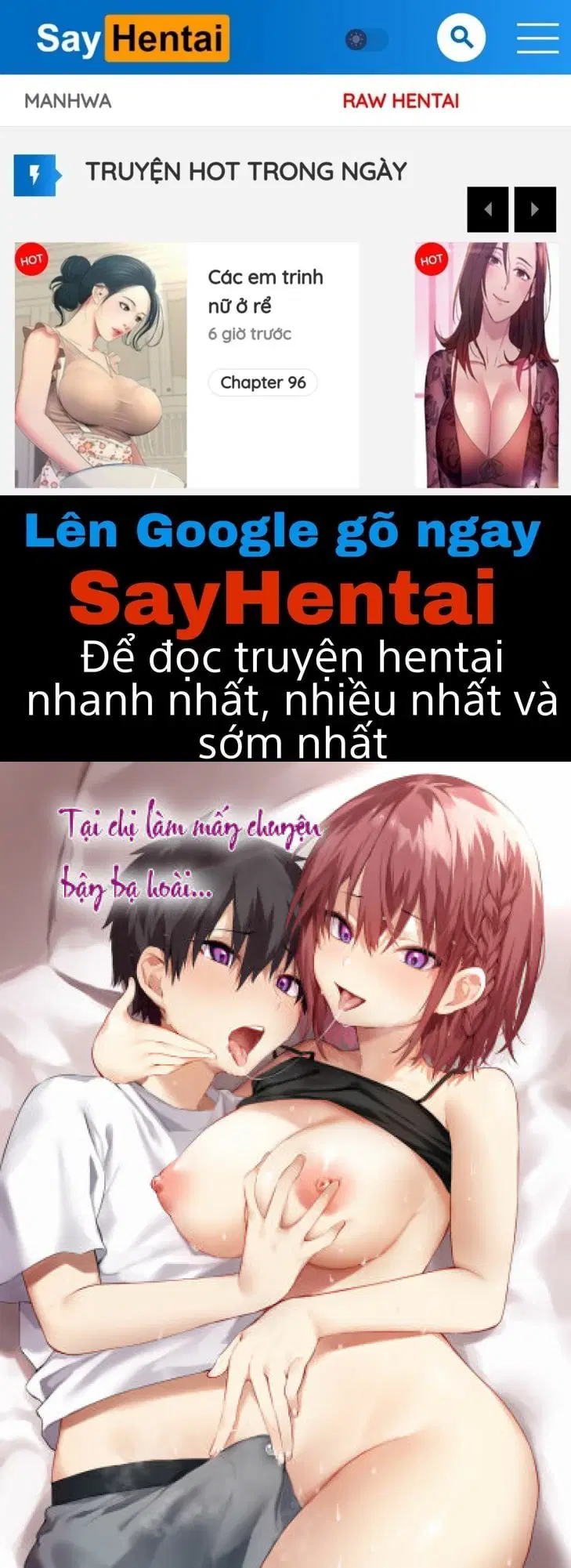 Tại chị làm mấy chuyện bậy bạ hoài.. - Trang 1