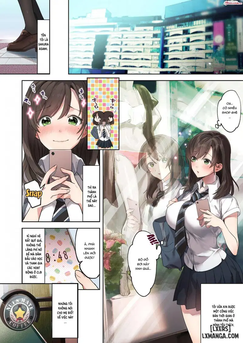 Một sinh viên mới vào thành phố bị người quản lý cửa hàng mà cô tin tưởng cắt mất trinh tiết-Truyện Màu - Trang 2